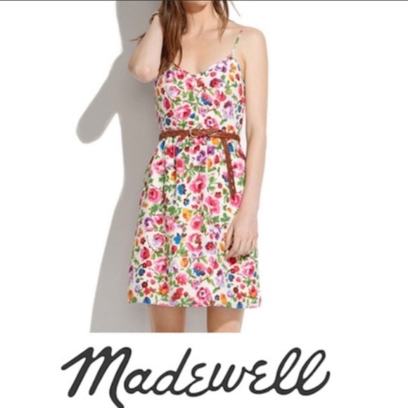 Madewell Silk Mini Cami Dress - Picture 1 of 6